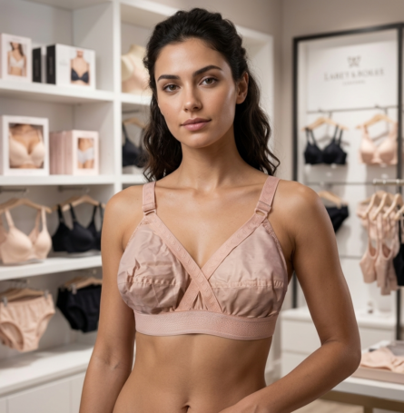 Wide Elastic Cotton Bra - Non Padded - Everyday Use - Image 2