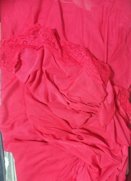Erotic Bridal Red Nighty - 3 piece - Image 4